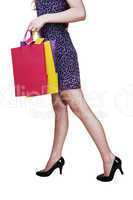 girl with shopping bag's.