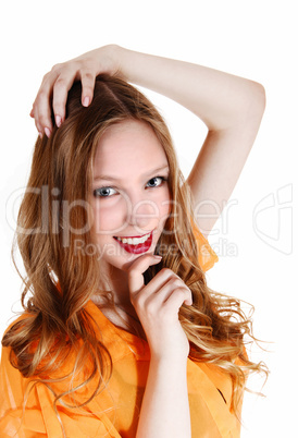 portrait of young woman. portrait of young woman.