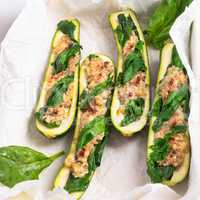 spinach fullly courgette vegetarian