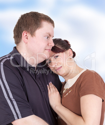 man and woman as a happy couple