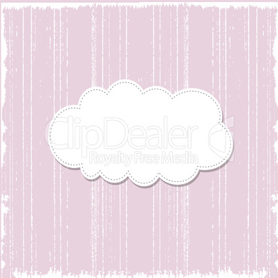 Template frame design for greeting card