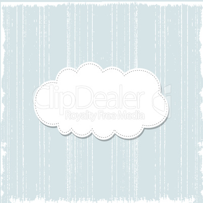 Template frame design for greeting card