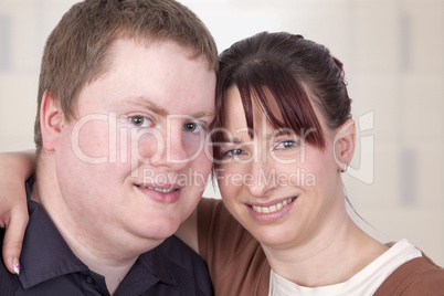 man and woman as a happy couple