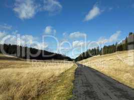 tableland with road