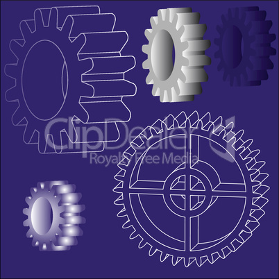 vector gears - cog wheels