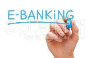 E-Banking Blue Marker