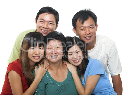 asian family portrait.