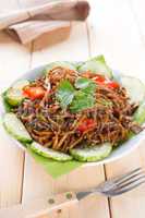 asian spicy fried noodles