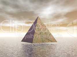 Mystical pyramid - 3D render