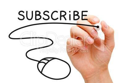 Subscribe Mouse Concept