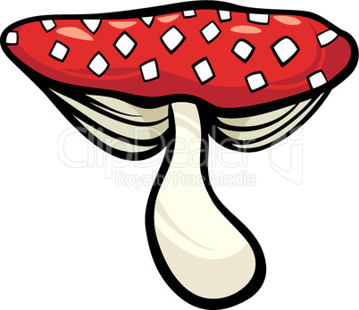 toadstool fungus cartoon illustration