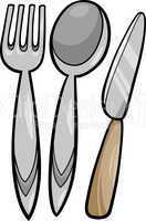 utensils cartoon illustration