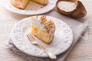 Cheesecake with Swiss meringue