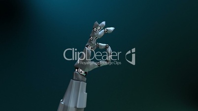 Robot hand gesture "OK" (divers version).