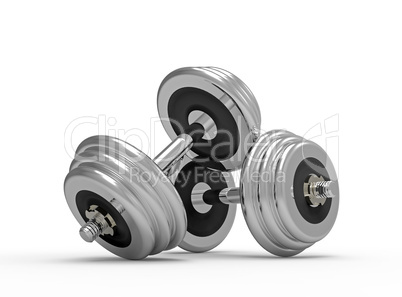 Two dumbbells