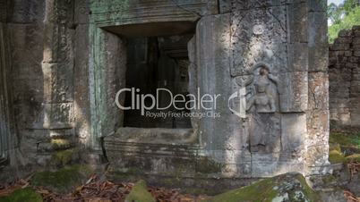 Preah Khan temple slider timelapse