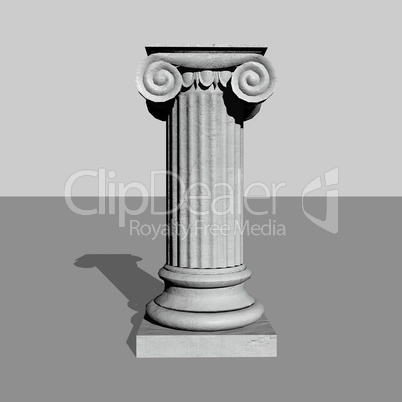 Stone column - 3D render