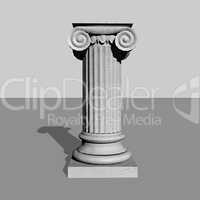 Stone column - 3D render