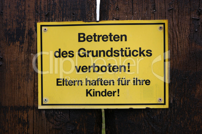 verboten