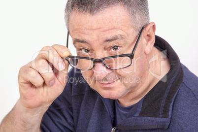 Portrait men with glasses