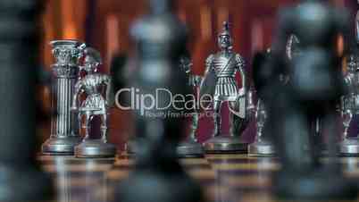 chess figures dolly DOV natural background 11356
