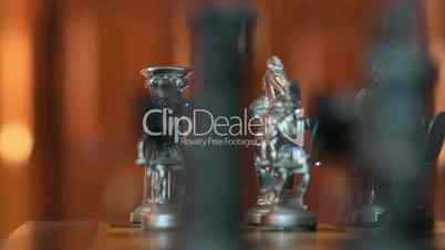 chess figures dolly DOV changing background light 11358