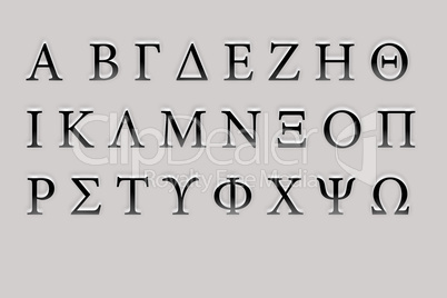 3d Greek Alphabet