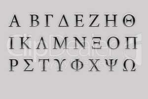 3d Greek Alphabet