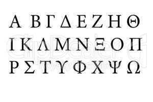 Greek Font Alphabet