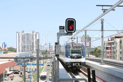 PANAMA CITY, PANAMA - MAY 10: Panama Metro a metropolitan transp