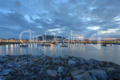 Panama City in the sunset