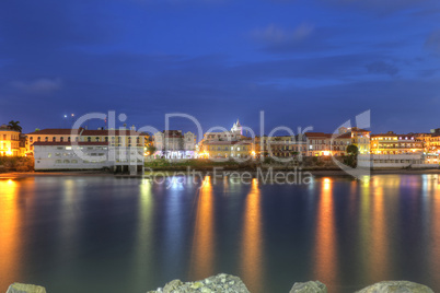 Casco Viejo, Panama City, across the Bay in the twilight