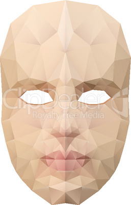 Polygonal face mask