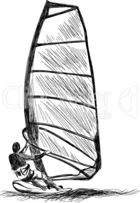 windsurfing sketch