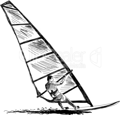 windsurfing sketch