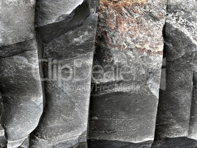 cracked stone rock in the style of grunge as background