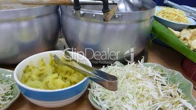 A bowl of Khanom Jeen Nam Ya Kati, Chiangmai, Thailand. (CM--8a)