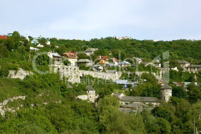 Steep slope in Kamianets-Podilsky, Ukraine