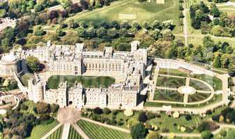 London. Windsor Castle as seen from space