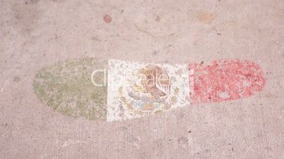 Leaving Mark Footprint Mexico