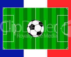 Fußballfeld Frankreich