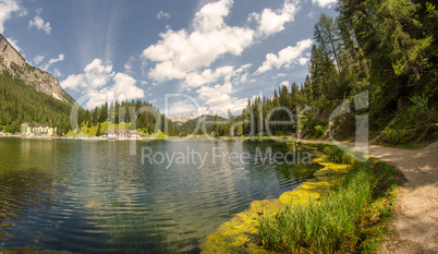 Dolomites Landscape and Mountains in Summer Season