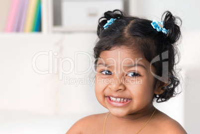 portrait of little indian baby girl