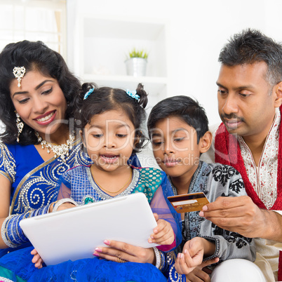 indian asian family online shopping