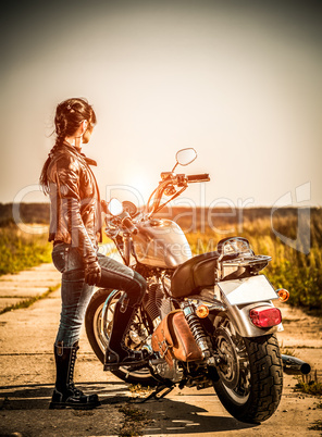 biker girl
