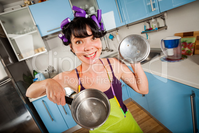 Crazy funny housewife