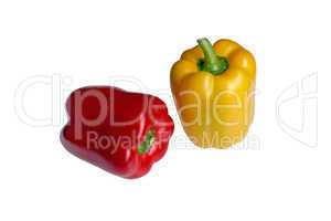 red and yellow paprika