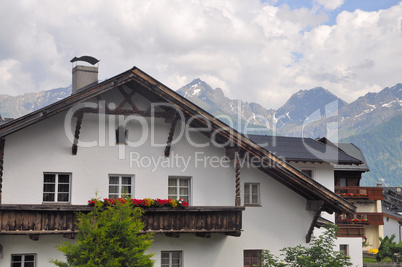 Häuser von Fiss, Tirol