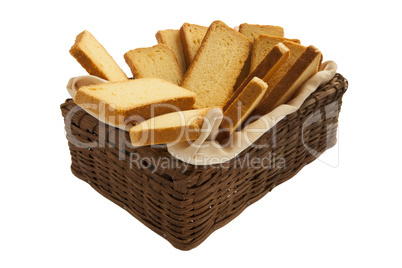 Rusks in a basket