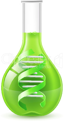 Flask with DNA